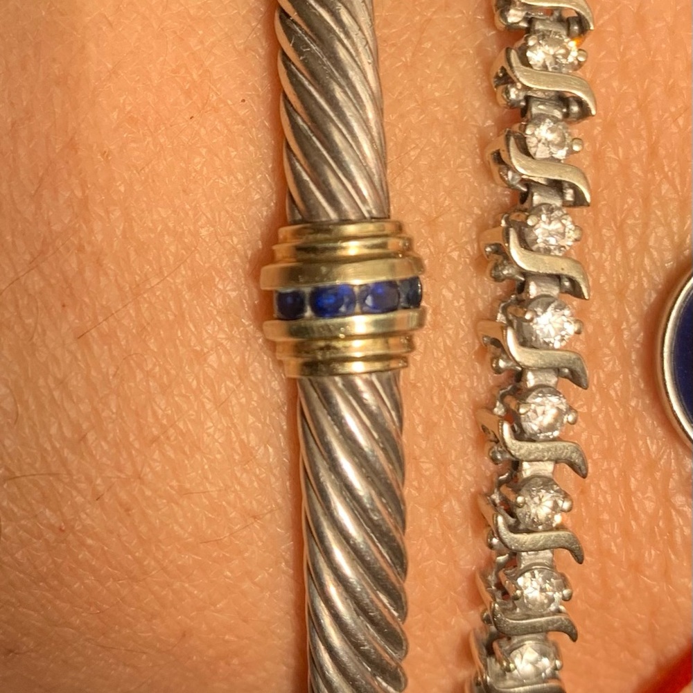 David Yurman 5mm 1- Station Princess Bracelet
